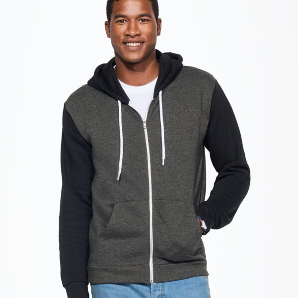 SOL'S Unisex Silver Hooded Jacket Thumbnail